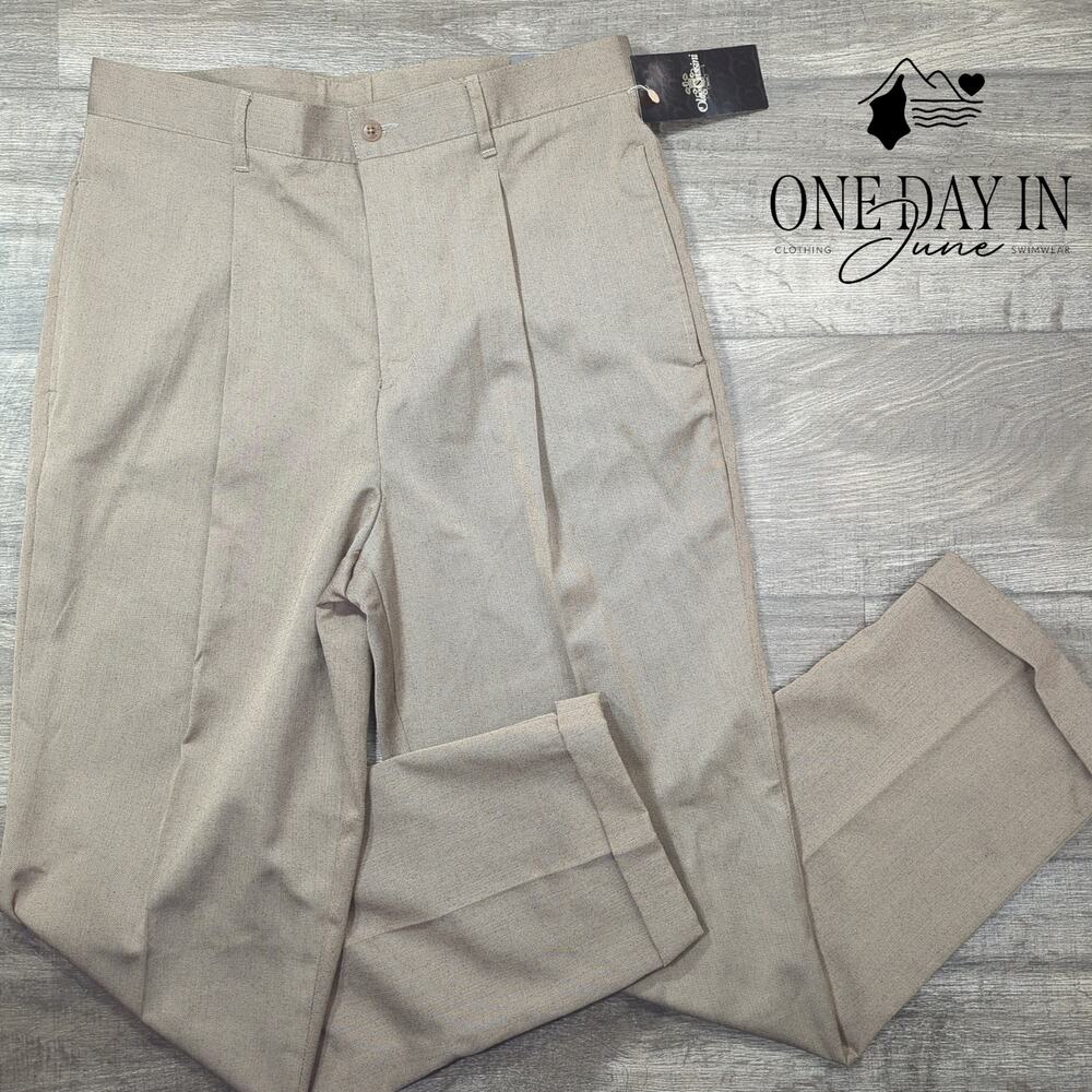 Oleg Cassini Pleated Dress Pants Size 36X32